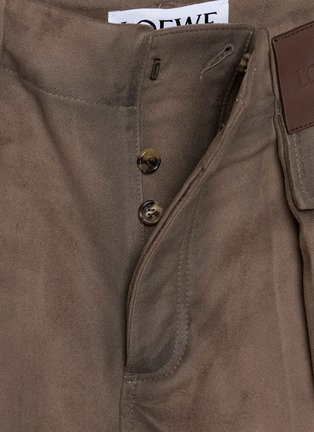  - LOEWE - Pleated Coin Pocket Brushed Cotton Moleskin Pants