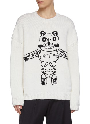 首图 - 点击放大 - LOEWE - X Louis Wain Large Cat Anagram Wool Knit Sweater