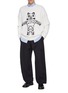 模特儿示范图 - 点击放大 - LOEWE - X Louis Wain Large Cat Anagram Wool Knit Sweater