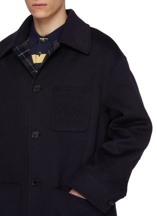  - LOEWE - Anagram Pocket Double Face Wool Cashmere Coat