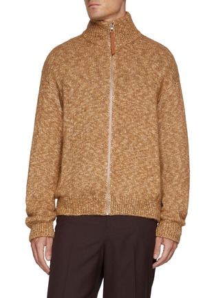 首图 - 点击放大 - LOEWE - Back L Intarsia Zip Up Cardigan