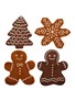 首图 –点击放大 - PIECEWORK - Gingerbread Cocktail Napkins — Set Of 4