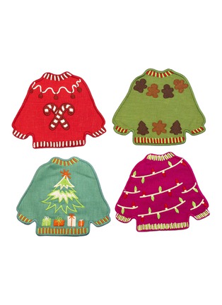 首图 –点击放大 - PIECEWORK - Ugly Sweaters Cocktail Napkins