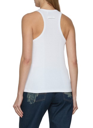 背面 - 点击放大 - JEAN PAUL GAULTIER - Overall Buckle Ribbed Cotton Tank Top