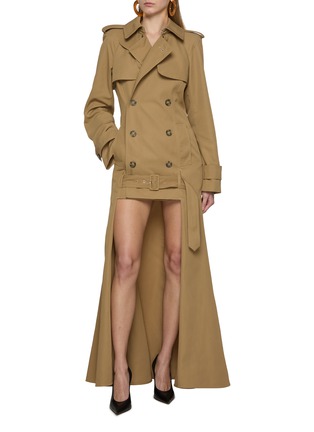 模特儿示范图 - 点击放大 - JEAN PAUL GAULTIER - Cut Out Trench Coat