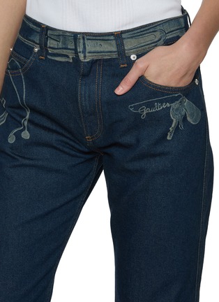  - JEAN PAUL GAULTIER - Trompe l'Oeil Print Denim Jeans