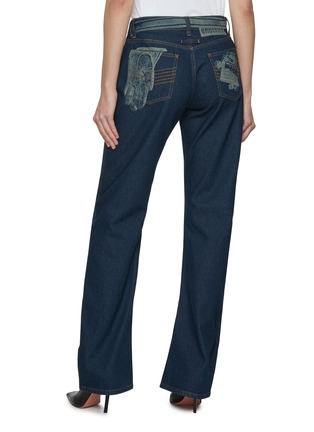 背面 - 点击放大 - JEAN PAUL GAULTIER - Trompe l'Oeil Print Denim Jeans