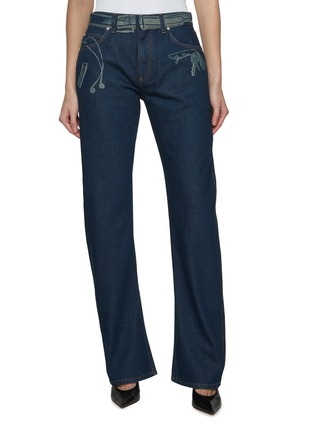 首图 - 点击放大 - JEAN PAUL GAULTIER - Trompe l'Oeil Print Denim Jeans