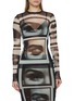 首图 - 点击放大 - JEAN PAUL GAULTIER - Re-Edition Eyes Lips Print Tulle Top