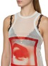  - JEAN PAUL GAULTIER - Re-Edition Eyes Lips Print Meshed Dress