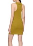 背面 - 点击放大 - JEAN PAUL GAULTIER - Sleeveless Overall Shoulder Buckle Ribbed Cotton Mini Dress