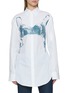 首图 - 点击放大 - JEAN PAUL GAULTIER - Scanned Bra Print Shirt