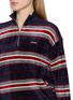  - MIU MIU - Long Sleeve Striped Velour Top