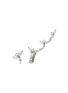 首图 - 点击放大 - YEPREM - Y-Not 18K White Gold Diamond Asymmetric Earrings