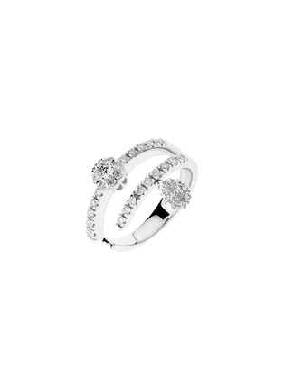 首图 - 点击放大 - YEPREM - 18K White Gold Round Pear Diamond Ring