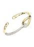 首图 - 点击放大 - YEPREM - Golden Strada 18K White Yellow Gold Diamond Bangle Bracelet