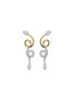 首图 - 点击放大 - YEPREM - 18K Yellow White Gold Diamonds Drop Earrings
