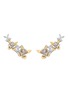 首图 - 点击放大 - YEPREM - Golden Strada 18K Yellow White Gold Diamonds Clip Earrings