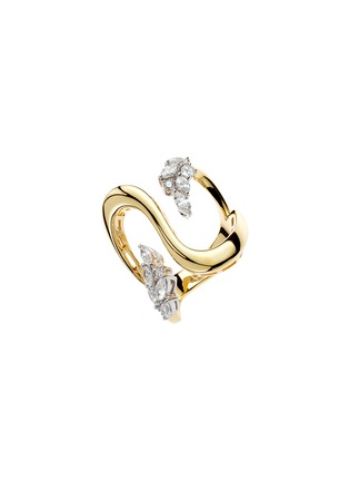 首图 - 点击放大 - YEPREM - 18K White Yellow Gold Round Marquise Diamond Open Ring