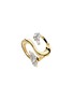 首图 - 点击放大 - YEPREM - 18K White Yellow Gold Round Marquise Diamond Open Ring