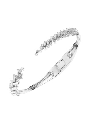 首图 - 点击放大 - YEPREM - Y-Not 18K White Gold Diamond Bangle Bracelet