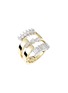 首图 - 点击放大 - YEPREM - 18K White Yellow Gold Round Marquise Pear Baguette Diamond Ring