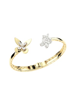 首图 - 点击放大 - YEPREM - Golden Strada 18K White Yellow Gold Diamond Bangle Bracelet