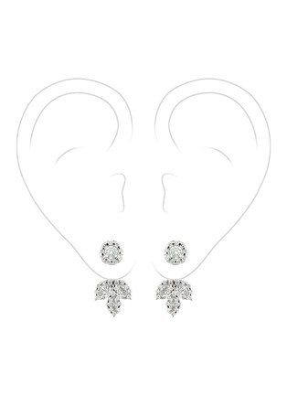 首图 - 点击放大 - YEPREM - 18K White Gold Diamond Earrings