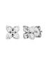 首图 - 点击放大 - ROBERTO COIN - Love In Verona 18K White Gold Diamond Ruby Stud Earrings