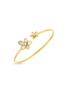 首图 - 点击放大 - ROBERTO COIN - Jasmine 18K Gold Diamond White Mother Of Pearl Ruby Bangle