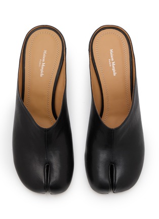 细节 - 点击放大 - MAISON MARGIELA - TABI 分趾皮革穆勒高跟鞋