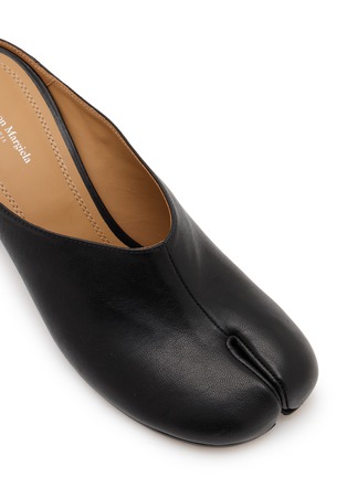 细节 - 点击放大 - MAISON MARGIELA - TABI 分趾皮革穆勒高跟鞋