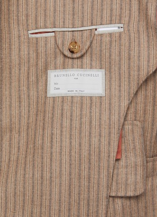  - BRUNELLO CUCINELLI - 双排扣条纹西服外套