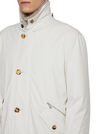  - BRUNELLO CUCINELLI - 毛领饰纽扣夹克