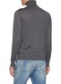 背面 - 点击放大 - BRUNELLO CUCINELLI - Long Sleeve Turtleneck Cotton Silk Knit Sweater
