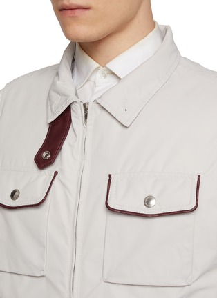 细节 - 点击放大 - BRUNELLO CUCINELLI - 毛领羽绒马甲