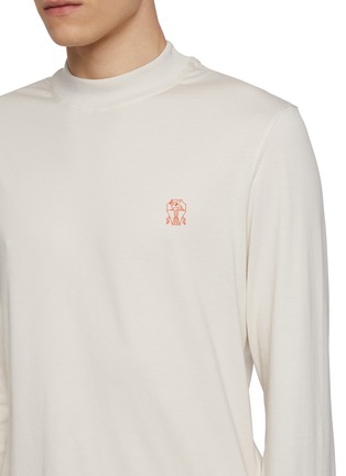  - BRUNELLO CUCINELLI - 纯棉 LOGO 长袖 T 恤