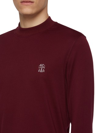  - BRUNELLO CUCINELLI - 纯棉 LOGO 长袖 T 恤