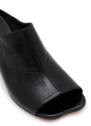 细节 - 点击放大 - MM6 MAISON MARGIELA - 60 ANATOMIC 皮革高跟穆勒鞋