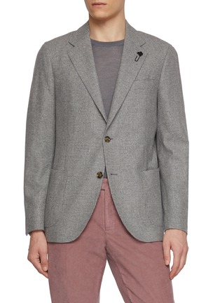 首图 - 点击放大 - LARDINI - Single Breasted Houndstooth Blazer