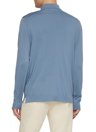 背面 - 点击放大 - LARDINI - Button Up Shirt Collar Knit Cardigan