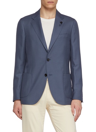首图 - 点击放大 - LARDINI - Single Breasted Twill Blazer