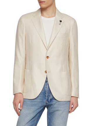 首图 - 点击放大 - LARDINI - Single Breasted Hopsack Blazer