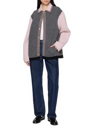 模特儿示范图 - 点击放大 - BARRIE - X MACKINTOSH 翻领针织开衫