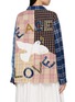 背面 - 点击放大 - STORY MFG - Greetings Patchwork Appliqué Letter Cotton Shirt