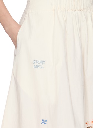  - STORY MFG - Hand Embroidered Nutmeg Midi Skirt