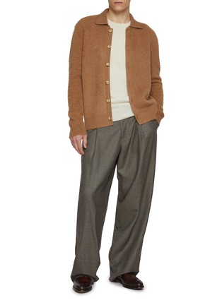 模特儿示范图 - 点击放大 - PIACENZA 1733 - Crewneck Wool Cashmere Sweater