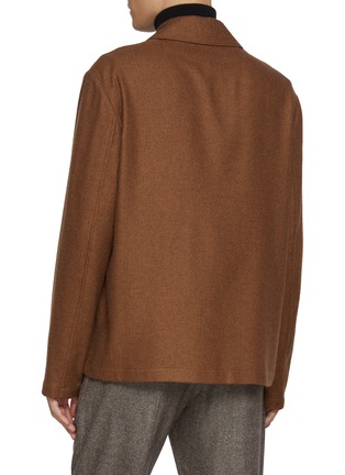 背面 - 点击放大 - PIACENZA 1733 - Patch Pocket Cashmere Silk Chore Jacket