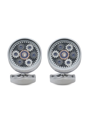 首图 - 点击放大 - TATEOSSIAN - Palladium Plated Rotaring Gear Septa Gears Cufflinks