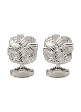 首图 - 点击放大 - TATEOSSIAN - Palladium Plated Sterling Silver Quad Knot Cufflinks